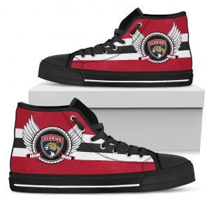 High Top Shoes Florida Panthers Logo Vintage Biker Wings