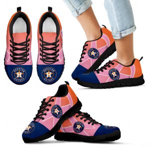 Houston Astros Cancer Pink Ribbon Sneakers