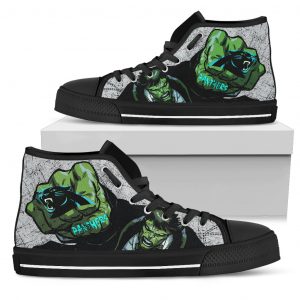 Hulk Punch Carolina Panthers High Top Shoes