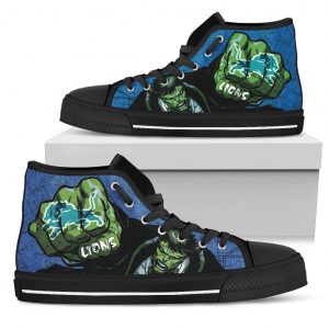 Hulk Punch Detroit Lions High Top Shoes