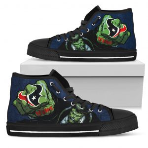 Hulk Punch Houston Texans High Top Shoes