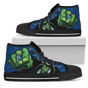 Hulk Punch Kansas City Royals High Top Shoes