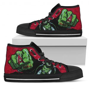 Hulk Punch Los Angeles Angels High Top Shoes