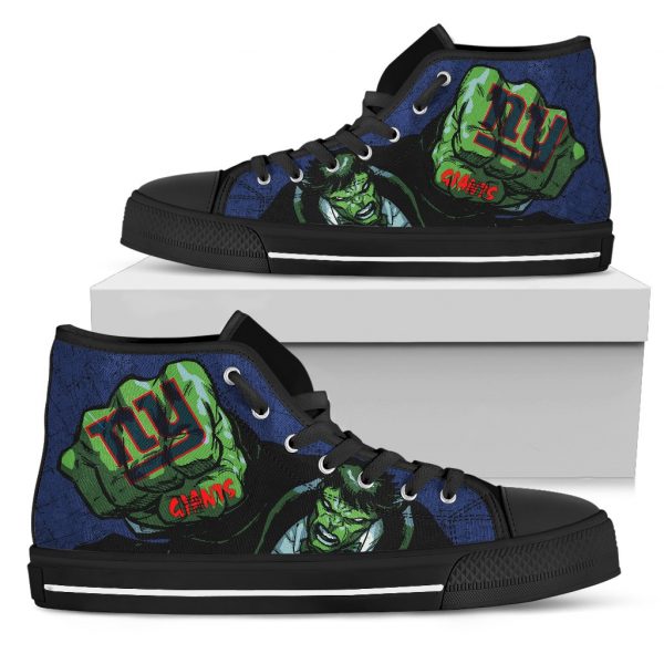 Hulk Punch New York Giants High Top Shoes