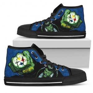 Hulk Punch Pittsburgh Steelers High Top Shoes