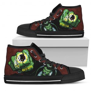 Hulk Punch Washington Redskins High Top Shoes