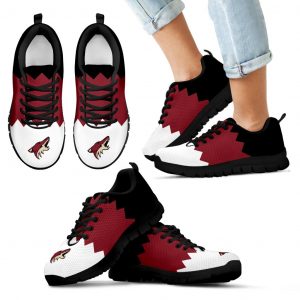 Incredible Line Zig Zag Disorder Beautiful Arizona Coyotes Sneakers