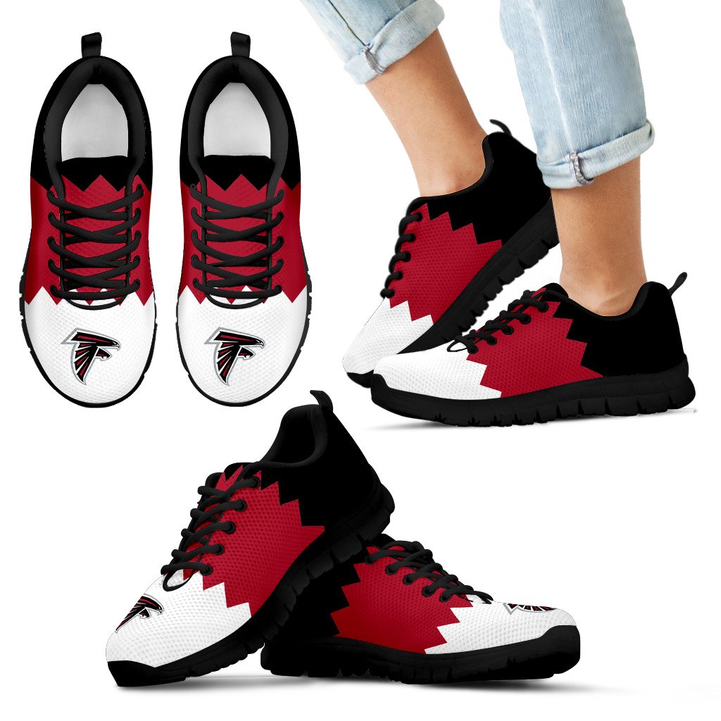 Incredible Line Zig Zag Disorder Beautiful Atlanta Falcons Sneakers Incredible Line Zig Zag Disorder Beautiful Atlanta Falcons Sneakers