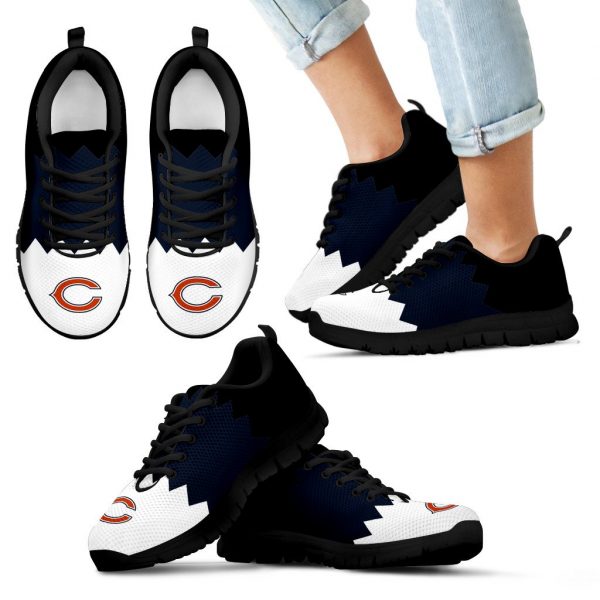 Incredible Line Zig Zag Disorder Beautiful Chicago Bears Sneakers