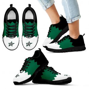 Incredible Line Zig Zag Disorder Beautiful Dallas Stars Sneakers