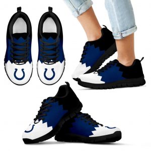 Incredible Line Zig Zag Disorder Beautiful Indianapolis Colts Sneakers