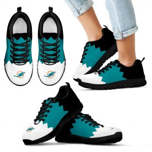 Incredible Line Zig Zag Disorder Beautiful Miami Dolphins Sneakers