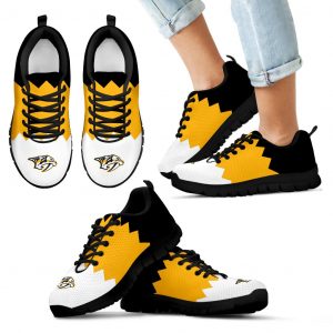 Incredible Line Zig Zag Disorder Beautiful Nashville Predators Sneakers