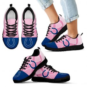 Indianapolis Colts Cancer Pink Ribbon Sneakers