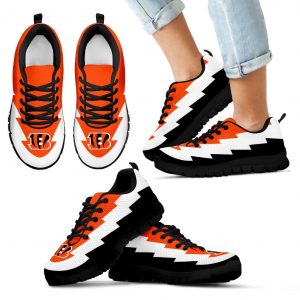 Jagged Saws Creative Draw Cincinnati Bengals Sneakers