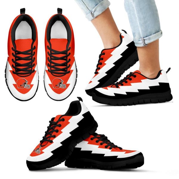 Jagged Saws Creative Draw Cleveland Browns Sneakers