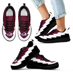 Jagged Saws Creative Draw Colorado Avalanche Sneakers