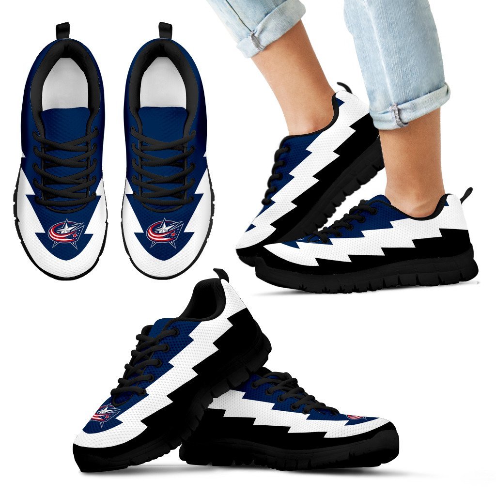 Jagged Saws Creative Draw Columbus Blue Jackets Sneakers Jagged Saws Creative Draw Columbus Blue Jackets Sneakers