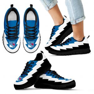 Jagged Saws Creative Draw New York Rangers Sneakers