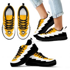 Jagged Saws Creative Draw Pittsburgh Penguins Sneakers