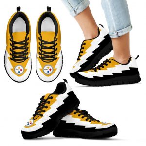 Jagged Saws Creative Draw Pittsburgh Steelers Sneakers