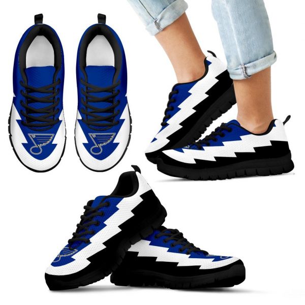 Jagged Saws Creative Draw St. Louis Blues Sneakers