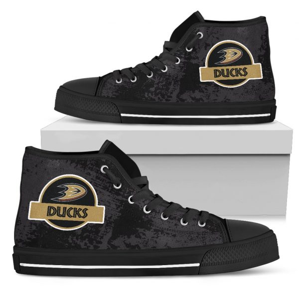 Jurassic Park Anaheim Ducks High Top Shoes