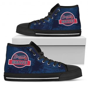 Jurassic Park Atlanta Braves High Top Shoes