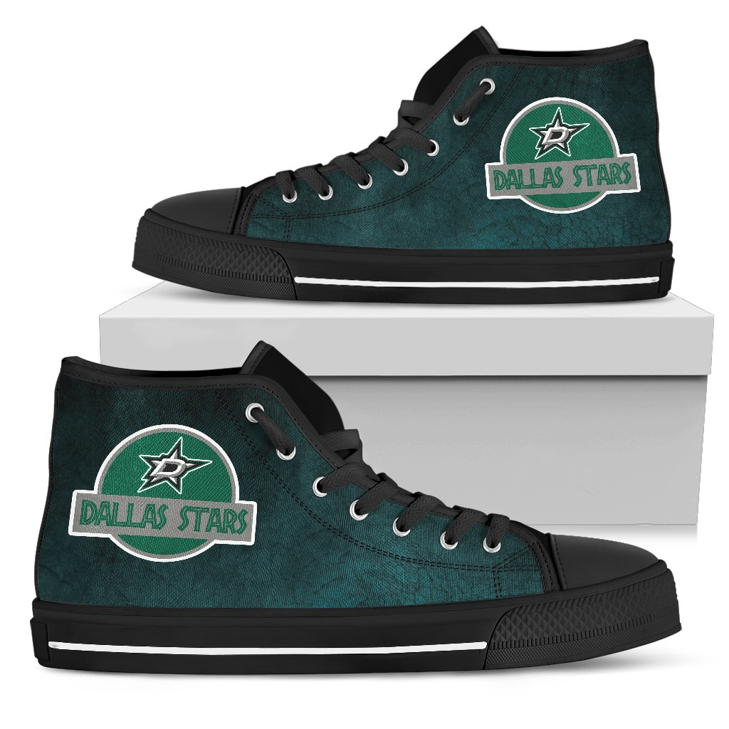 Jurassic Park Dallas Stars High Top Shoes Jurassic Park Dallas Stars High Top Shoes