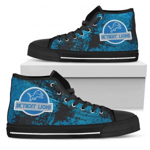 Jurassic Park Detroit Lions High Top Shoes