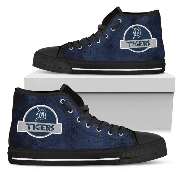 Jurassic Park Detroit Tigers High Top Shoes