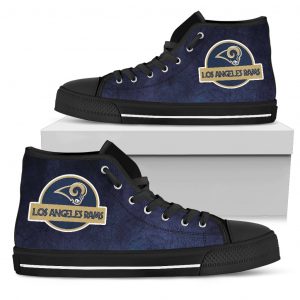 Jurassic Park Los Angeles Rams High Top Shoes