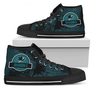 Jurassic Park San Jose Sharks High Top Shoes