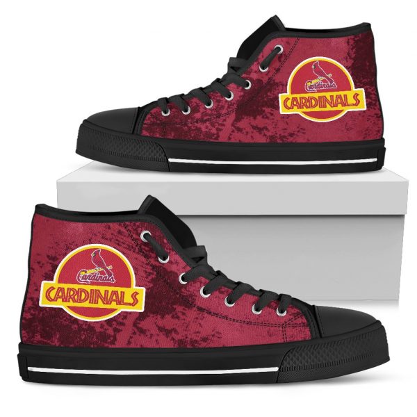 Jurassic Park St. Louis Cardinals High Top Shoes