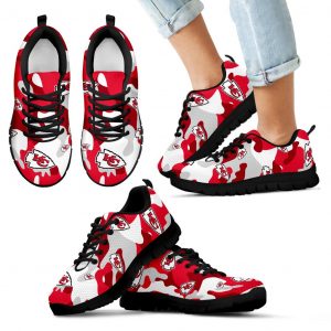 Kansas City Chiefs Cotton Camouflage Fabric Military Solider Style Sneakers