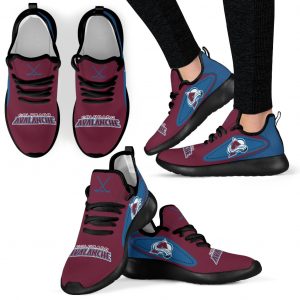Legend React Colorado Avalanche Mesh Knit Sneakers