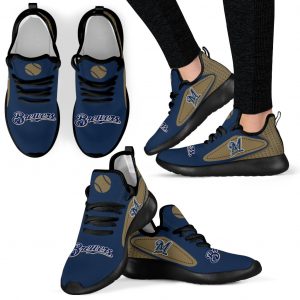 Legend React Milwaukee Brewers Mesh Knit Sneakers