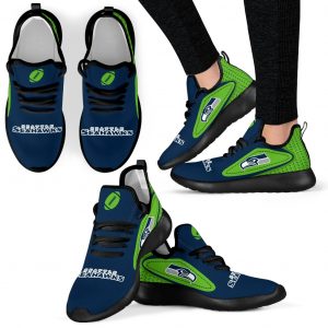 Legend React Seattle Seahawks Mesh Knit Sneakers