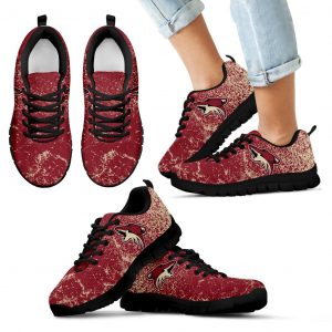 Light Tiny Pixel Smashing Pieces Arizona Coyotes Sneakers