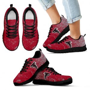 Light Tiny Pixel Smashing Pieces Atlanta Falcons Sneakers