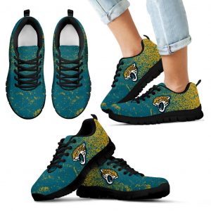 Light Tiny Pixel Smashing Pieces Jacksonville Jaguars Sneakers