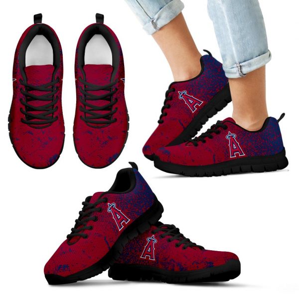 Light Tiny Pixel Smashing Pieces Los Angeles Angels Sneakers