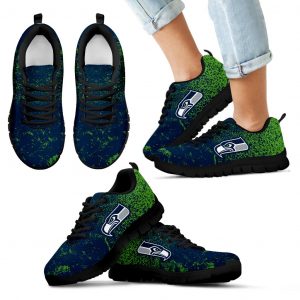 Light Tiny Pixel Smashing Pieces Seattle Seahawks Sneakers