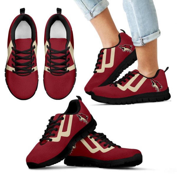 Line Bottom Straight Arizona Coyotes Sneakers