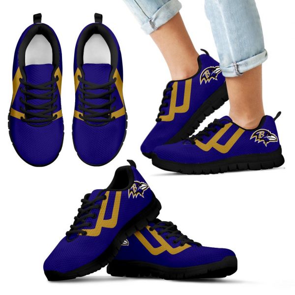 Line Bottom Straight Baltimore Ravens Sneakers