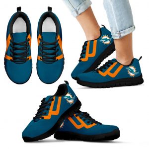 Line Bottom Straight Miami Dolphins Sneakers