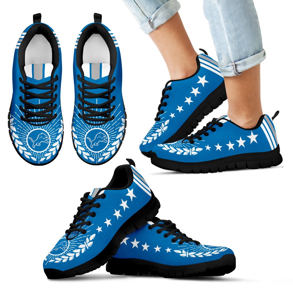 Line Of Stars Victory Detroit Lions Sneakers Line Of Stars Victory Detroit Lions Sneakers