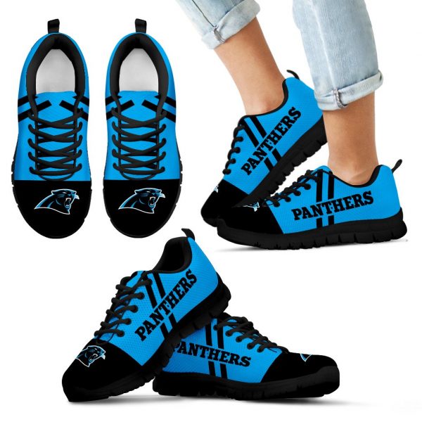 Line Stripe Logo Bottom Carolina Panthers Sneakers