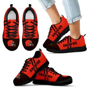Line Stripe Logo Bottom Cleveland Browns Sneakers