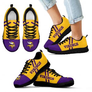 Line Stripe Logo Bottom Minnesota Vikings Sneakers